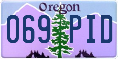 OR license plate 069PID