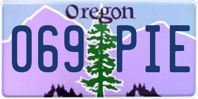 OR license plate 069PIE