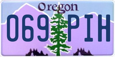 OR license plate 069PIH