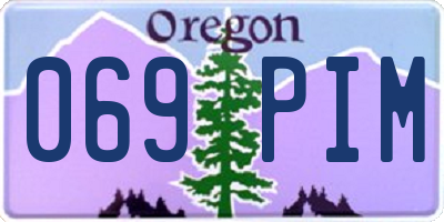 OR license plate 069PIM