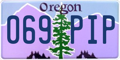 OR license plate 069PIP