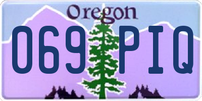 OR license plate 069PIQ
