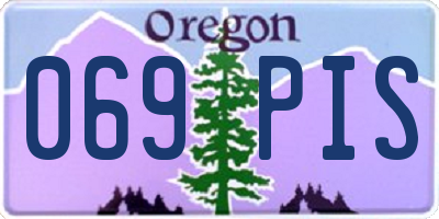 OR license plate 069PIS