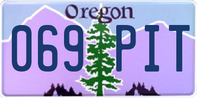 OR license plate 069PIT