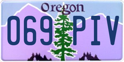 OR license plate 069PIV