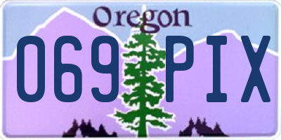 OR license plate 069PIX