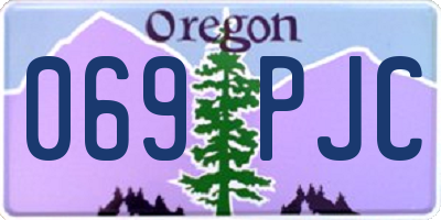 OR license plate 069PJC
