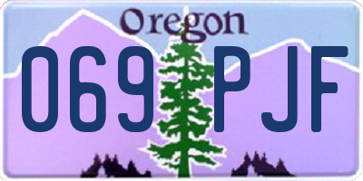 OR license plate 069PJF
