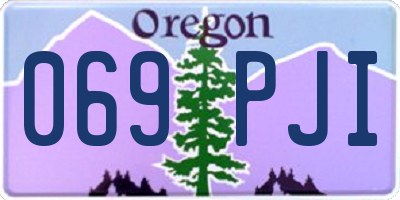 OR license plate 069PJI