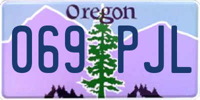 OR license plate 069PJL