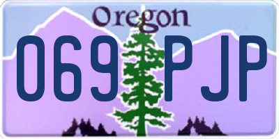OR license plate 069PJP
