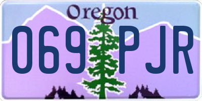 OR license plate 069PJR