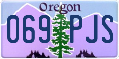 OR license plate 069PJS