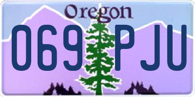 OR license plate 069PJU
