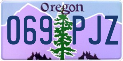 OR license plate 069PJZ
