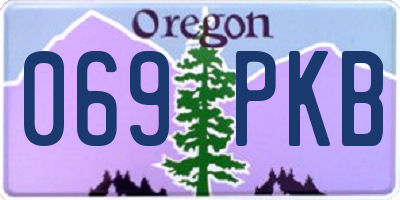 OR license plate 069PKB