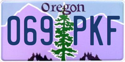 OR license plate 069PKF