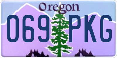 OR license plate 069PKG