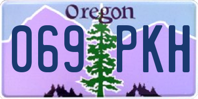 OR license plate 069PKH
