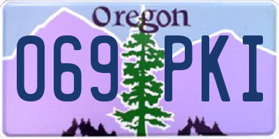 OR license plate 069PKI