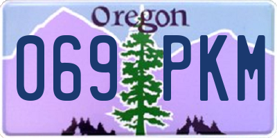 OR license plate 069PKM