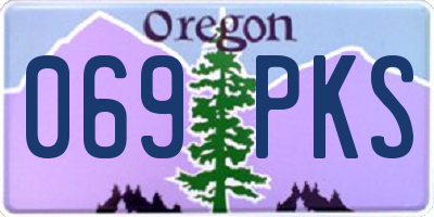 OR license plate 069PKS