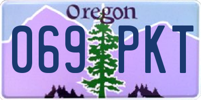 OR license plate 069PKT