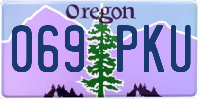 OR license plate 069PKU