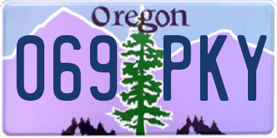OR license plate 069PKY