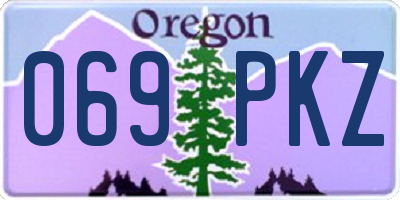 OR license plate 069PKZ