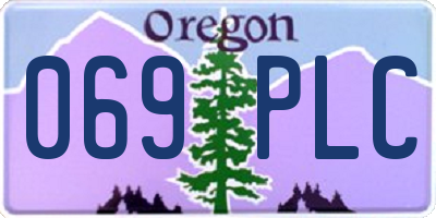 OR license plate 069PLC
