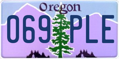 OR license plate 069PLE