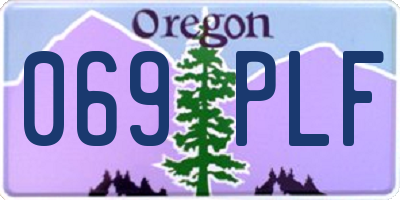 OR license plate 069PLF