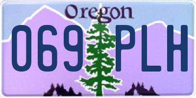 OR license plate 069PLH