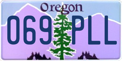 OR license plate 069PLL
