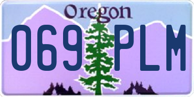 OR license plate 069PLM