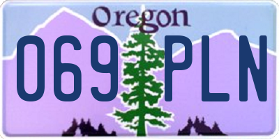 OR license plate 069PLN
