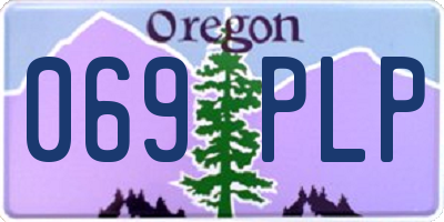 OR license plate 069PLP