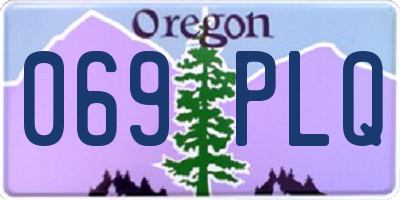 OR license plate 069PLQ