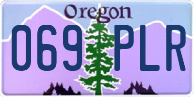 OR license plate 069PLR