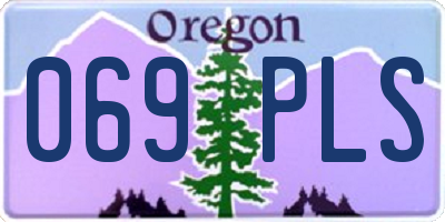 OR license plate 069PLS