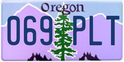 OR license plate 069PLT