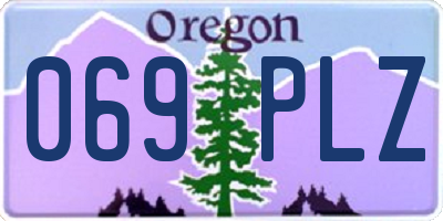 OR license plate 069PLZ