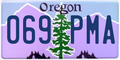 OR license plate 069PMA