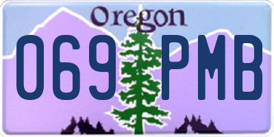 OR license plate 069PMB