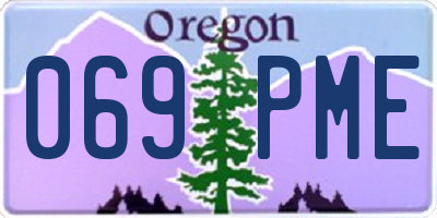 OR license plate 069PME