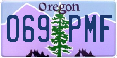OR license plate 069PMF