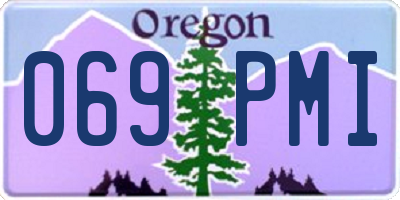 OR license plate 069PMI