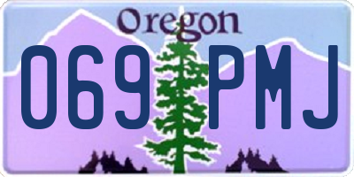OR license plate 069PMJ