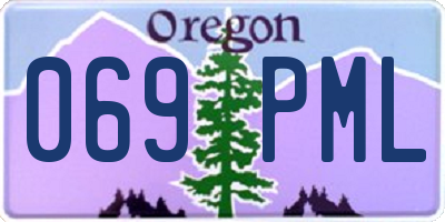 OR license plate 069PML